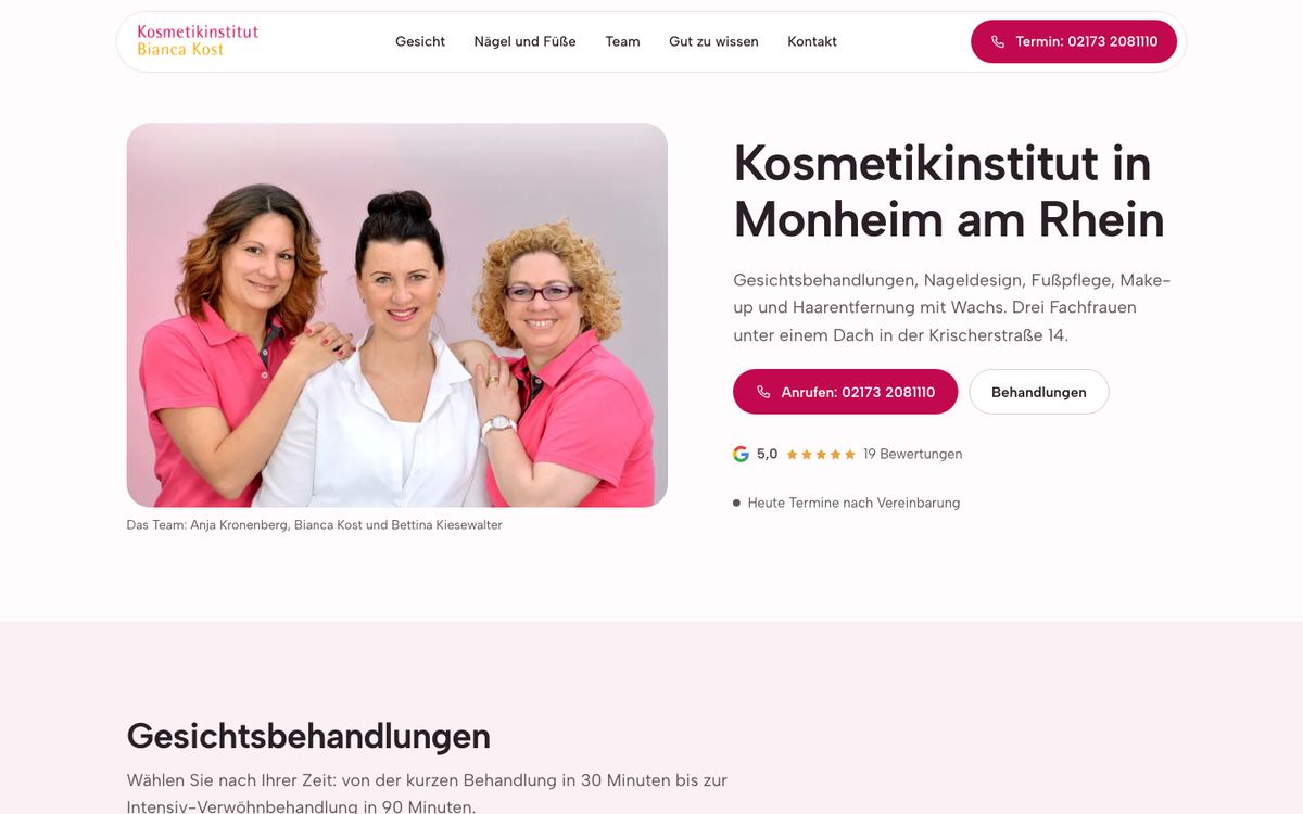 Vorschau Kosmetikinstitut Bianca Kost